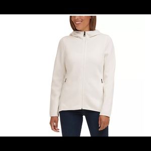 NEW Andrew Marc fleece hooded jacket